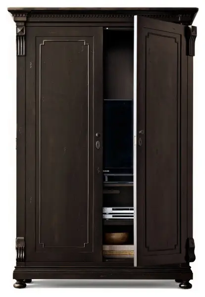 Шкаф распашной из массива Сент-Джеймс блэк