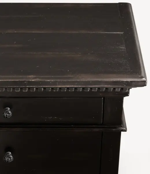 Тумба прикроватная с ящиками Сент-Джеймс блэк