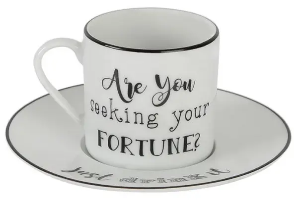 Кофейная пара 90 мл (чашка с ручкой, блюдце)