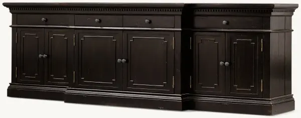 Длинная тумба из массива Сент-Джеймс блэк