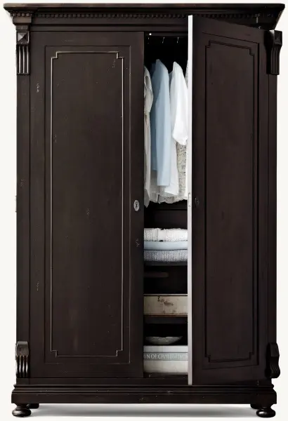 Шкаф распашной из массива Сент-Джеймс блэк