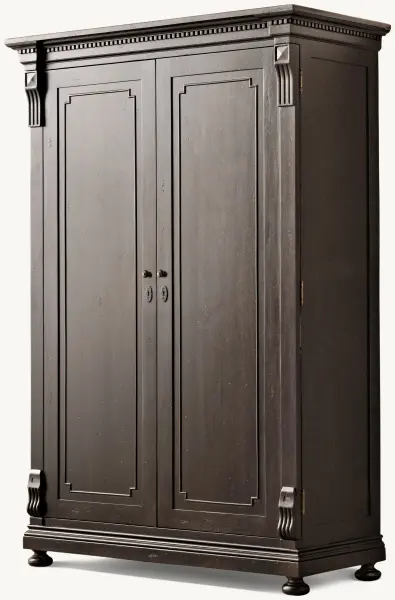 Шкаф распашной из массива Сент-Джеймс блэк