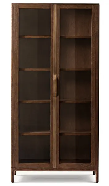 Шкаф-витрина стеклянный двухдверный Палаццо