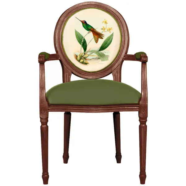 Кресло Медальон Райская птица Ver.6