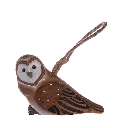 Сова подвесная Рождество в сказочном лесу