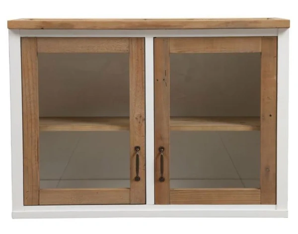 Кухонный шкаф с 2 застекленными дверцами Дерево с историей