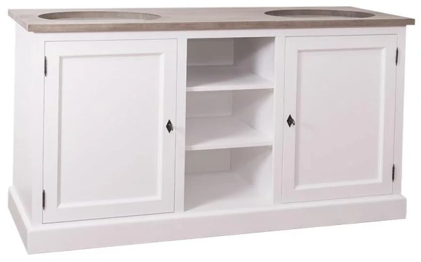 Тумба под две овальные раковины Брюгге