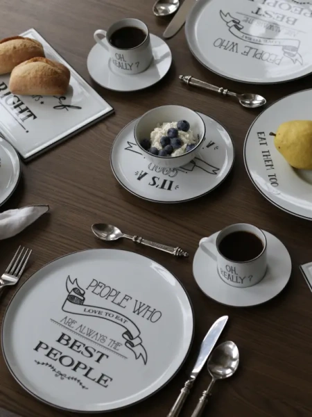 Кофейная пара 90 мл (чашка с ручкой, блюдце)