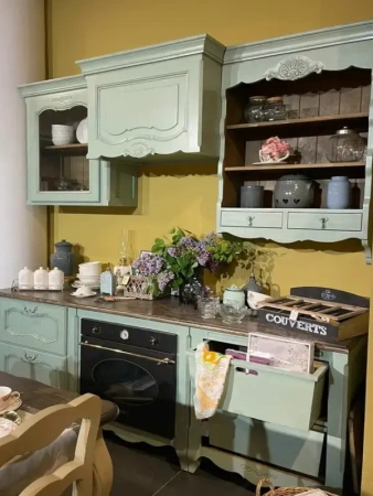 Шкаф узкий навесной под вытяжку Поместье