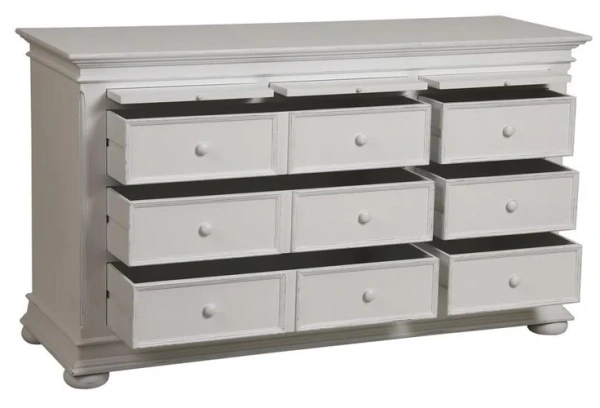 Комод белый с выдвижными ящиками Поместье