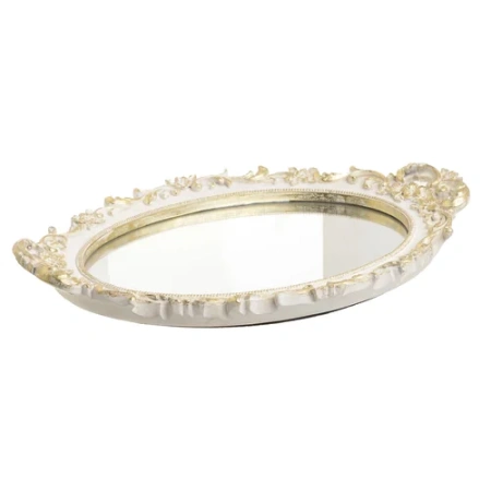 Поднос Golden smile золотой/молочный
